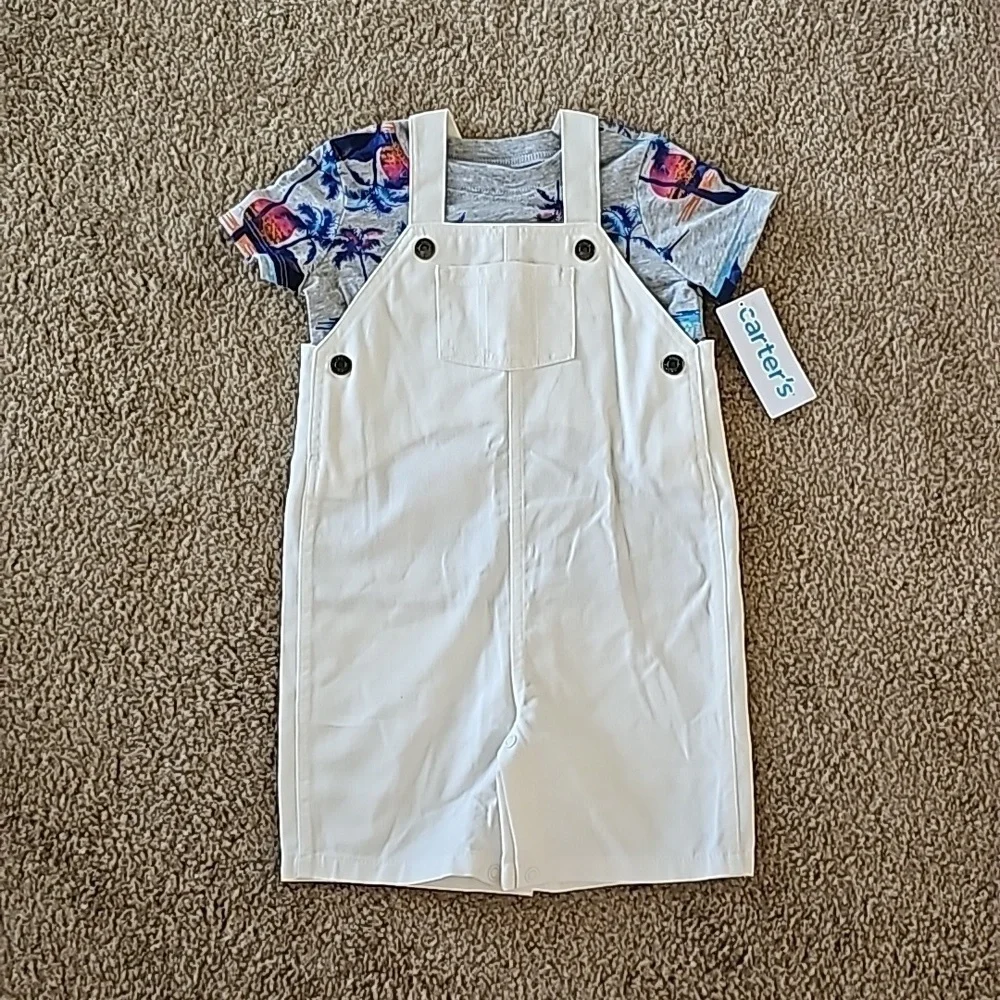 Carter's Baby Boys T-Shirt Shortall Set 24 Months